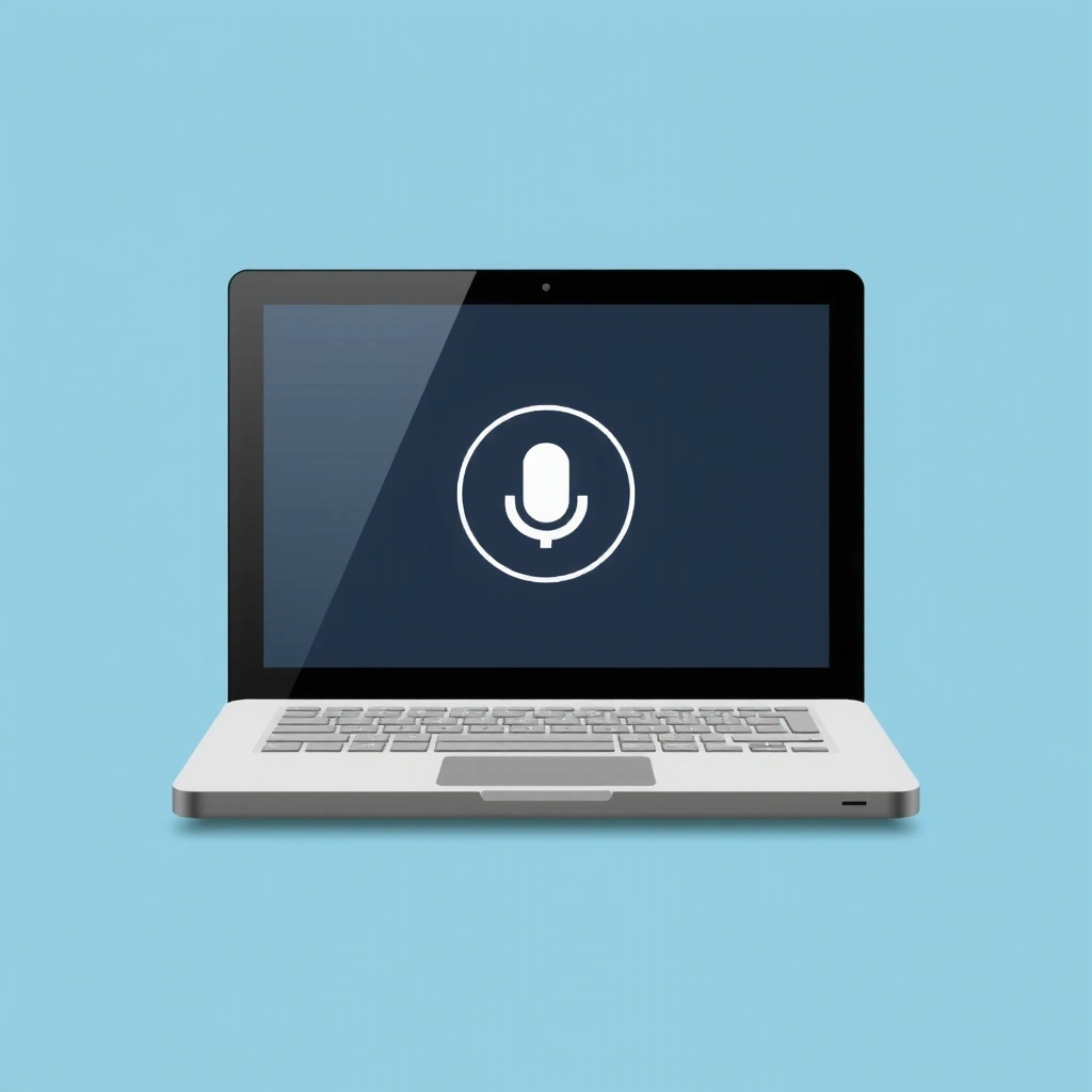 Icon eines Laptops mit einem Videoanruf-Symbol.